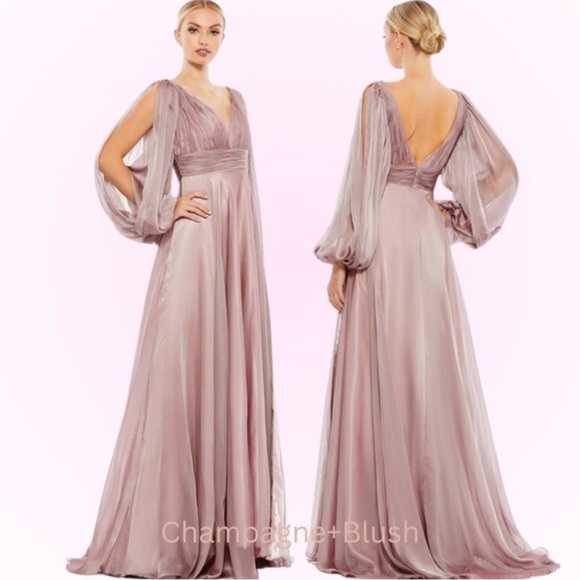 MAC DUGGALMAC DUGGAL 67414 DRESS Mocha Size 10 - Picture 1 of 13